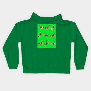 Happy unicorns - Green Kids Hoodie